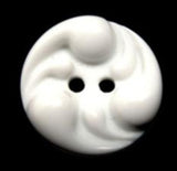 B15620 19mm White Gloss and Textured 2 Hole Button - Ribbonmoon