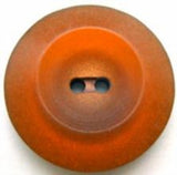 B6627 28mm Dark Amber Casein Dull Sheen Chunky 2 Hole Button