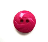 B13727 15mm Fuchsia Pink Matt and Gloss Textured 2 Hole Button - Ribbonmoon