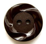 B8561 19mm Dark Brown Matt Centre 2 Hole Button - Ribbonmoon