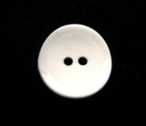 B11747 15mm White Matt Centre 2 Hole Button - Ribbonmoon