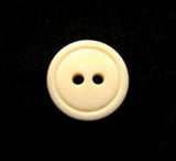 B17393 14mm Cream 2 Hole Button - Ribbonmoon