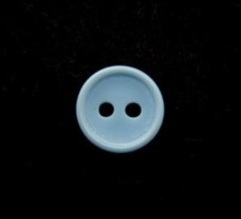 B13191 11mm Pompadour Blue Soft Sheen 2 Hole Button - Ribbonmoon