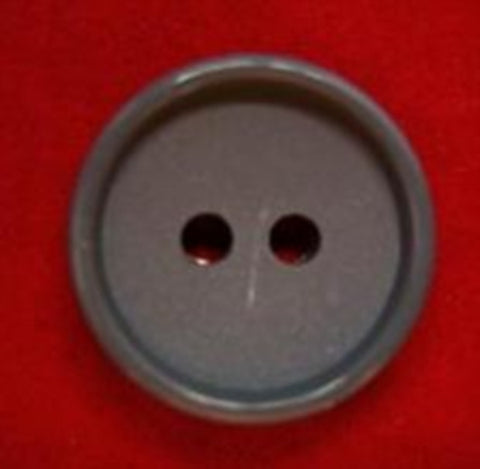 B18045 16mm Dark Grey Matt Centre 2 Hole Button - Ribbonmoon