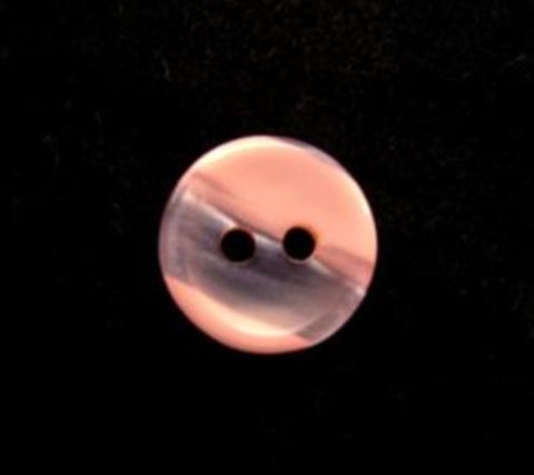 B13678 13mm Coral Pinks Variegated Polyester 2 Hole Button - Ribbonmoon