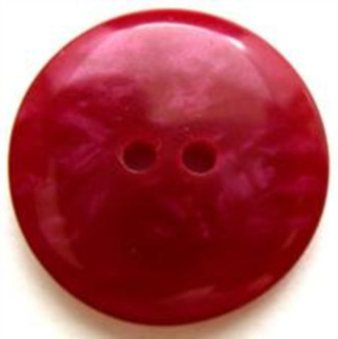 B8215 23mm Tonal Cardinal Red and Fuchsia Shimmery 2 Hole Button - Ribbonmoon