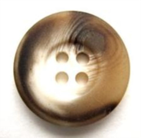 B9864 20mm Browns and Natural Aaran Bone Sheen 4 Hole Button - Ribbonmoon