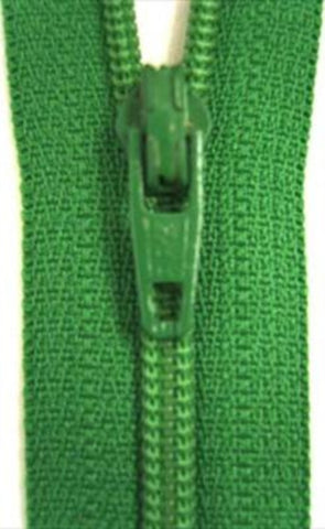 Z3931 YKK 56cm Very Deep Emerald Nylon No.3 Closed End Zip - Ribbonmoon