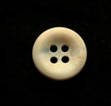 B16703 16mm Naturals with a Blue Tinge Bone Sheen 4 Hole Button - Ribbonmoon