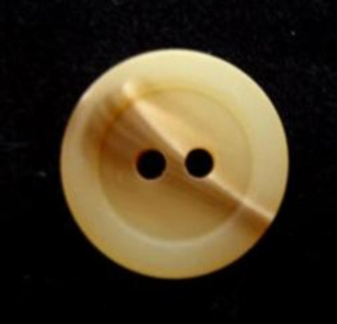 B6611 15mm Creamy Aaran Bone Sheen 2 Hole Button - Ribbonmoon