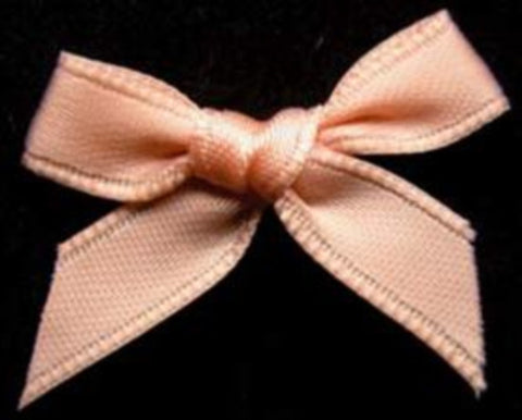 RB376 Peach Melba Satin Ribbon Bow