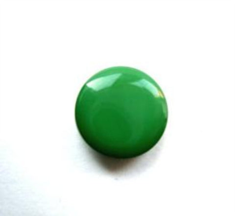 B8861 13mm Deep Green Glossy Shank Button - Ribbonmoon