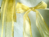 R5973 40mm Sheer, Metallic and Satin Banded Striped Ribbon - Ribbonmoon