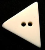 B6353 24mm Natural Ivory Glossy Triangle Shape 2 Hole Button - Ribbonmoon