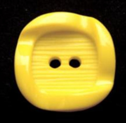 B7316 18mm Yellow Textured Matt Centre 2 Hole Button - Ribbonmoon