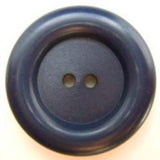 B5075 27mm Pale Misty Navy Soft Sheen 2 Hole Button - Ribbonmoon