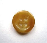 B16801 15mm Toffee Aaran Gloss 4 Hole Button - Ribbonmoon