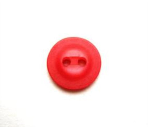 B14045 12mm Geranium Pink Iced Matt Rim 2 Hole Button - Ribbonmoon