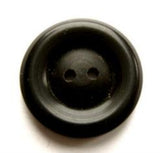 B17539 20mm Black Matt Centre 2 Hole Button - Ribbonmoon