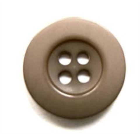 B16578 19mm Drab Grey Beige 4 Hole Button - Ribbonmoon