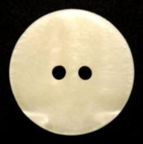 B8172 20mm Ivory  Soft Sheen 2 Hole Button, Subtle Iridescent Shimmer - Ribbonmoon