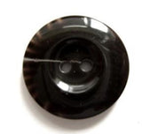 B6876 17mm Tonal Black High Gloss 2 Hole Button - Ribbonmoon