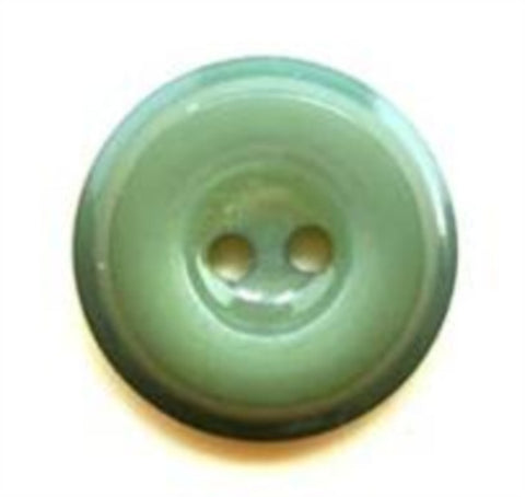 B5133 16mm Sea Green Gloss 2 Hole Button - Ribbonmoon
