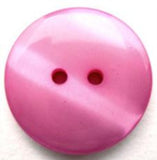 B13703 23mm Hot Pink Pearlised Surface 2 Hole Button - Ribbonmoon