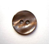 B17286 16mm Real Shell Nacre Iridescent 2 Hole Button - Ribbonmoon