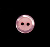 B11654 11mm Pink Iced Matt Centre 2 Hole Button - Ribbonmoon