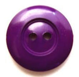 B7715 19mm Deep Violet Gloss Nylon 2 Hole Button - Ribbonmoon