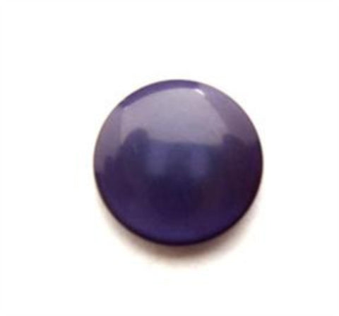 B16544 15mm Moonlight Blue Pearlised Polyester Shank Button - Ribbonmoon