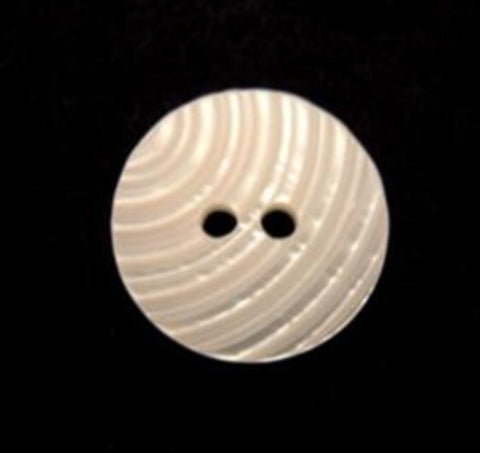 B10057 15mm Ivory Textured Iridescent Shell Effect 2 Hole Button - Ribbonmoon