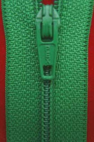 Z1318 41cm Shamrock Green Nylon No.3 Closed End Zip - Ribbonmoon