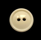 B11219 16mm Ivory High Gloss 2 Hole Button - Ribbonmoon