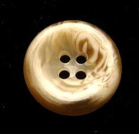 B6464 14mm Aaran Creams High Gloss 4 Hole Button - Ribbonmoon