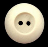 B18026 20mm Frosted Ivory Matt 2 Hole Button - Ribbonmoon