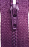 Z3893 YKK 18cm Dusky Plum Nylon No.3 Closed End Zip - Ribbonmoon