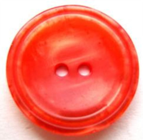 B14010 23mm Tonal Flame Orange Shimmery 2 Hole Button - Ribbonmoon