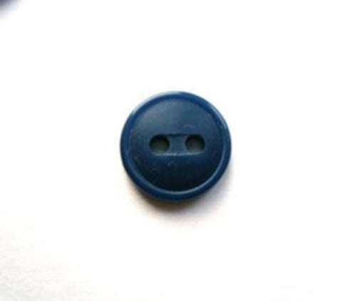 B17382 11mm Deep Dusky Royal Blue Soft Sheen 2 Hole Button - Ribbonmoon