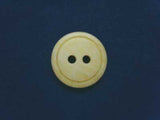 B4512 15mm Frosted Yellow 2 Hole Button - Ribbonmoon