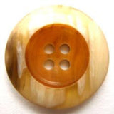 B11443 22mm Caramel Aaran 4 Hole Button - Ribbonmoon