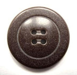 B15570 20mm Misty Dark Brown Speckled Bone Sheen 4 Hole Button - Ribbonmoon