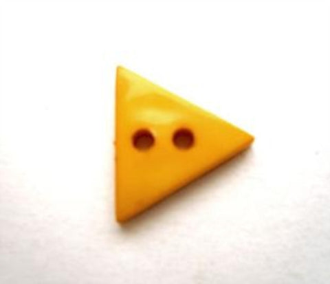 B7815 14mm Gold Yellow Triangle Shape 2 Hole Button