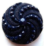 B8022L 23mm Navy Textured Shank Button