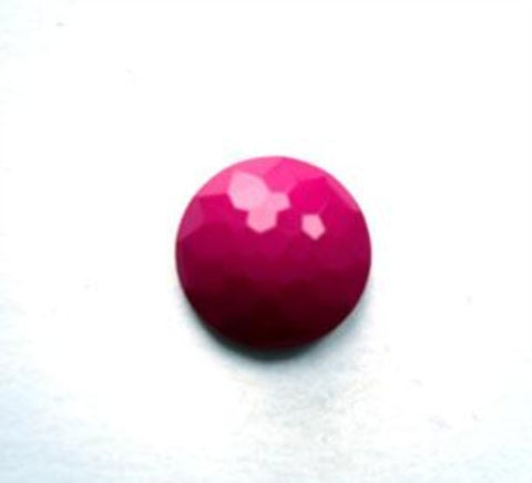 B9258 11mm Fuchsia Pink Honeycomb Shank Button - Ribbonmoon