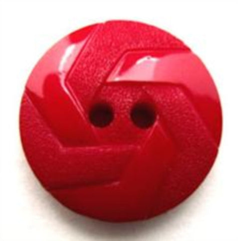 B14001 21mm Red Gloss and Matt Texture 2 Hole Button - Ribbonmoon