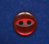 B4109 11mm Russet Red 2 Hole Polyester Fish Eye Button - Ribbonmoon