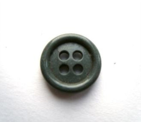 B17431 15mm Grey Gloss 4 Hole Button