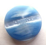 B11714 20mm Blues and Semi Pearlised Shimmery Shank Button - Ribbonmoon